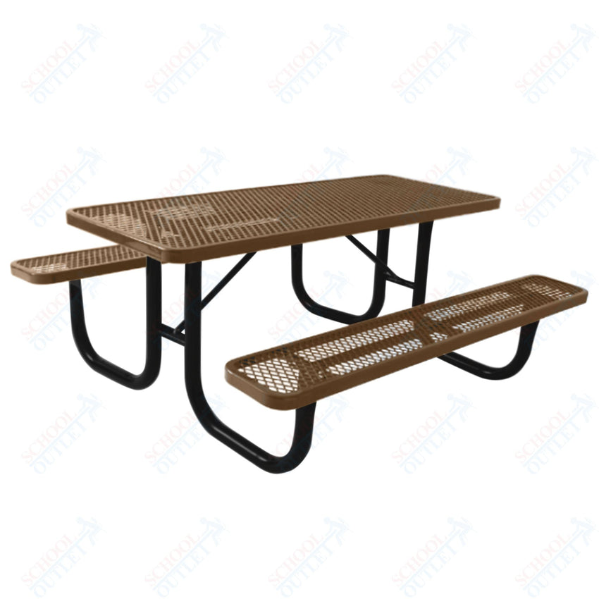 UltraPlay 4' Extra Heavy - Duty Rectangular Outdoor Picnic Table - SchoolOutlet