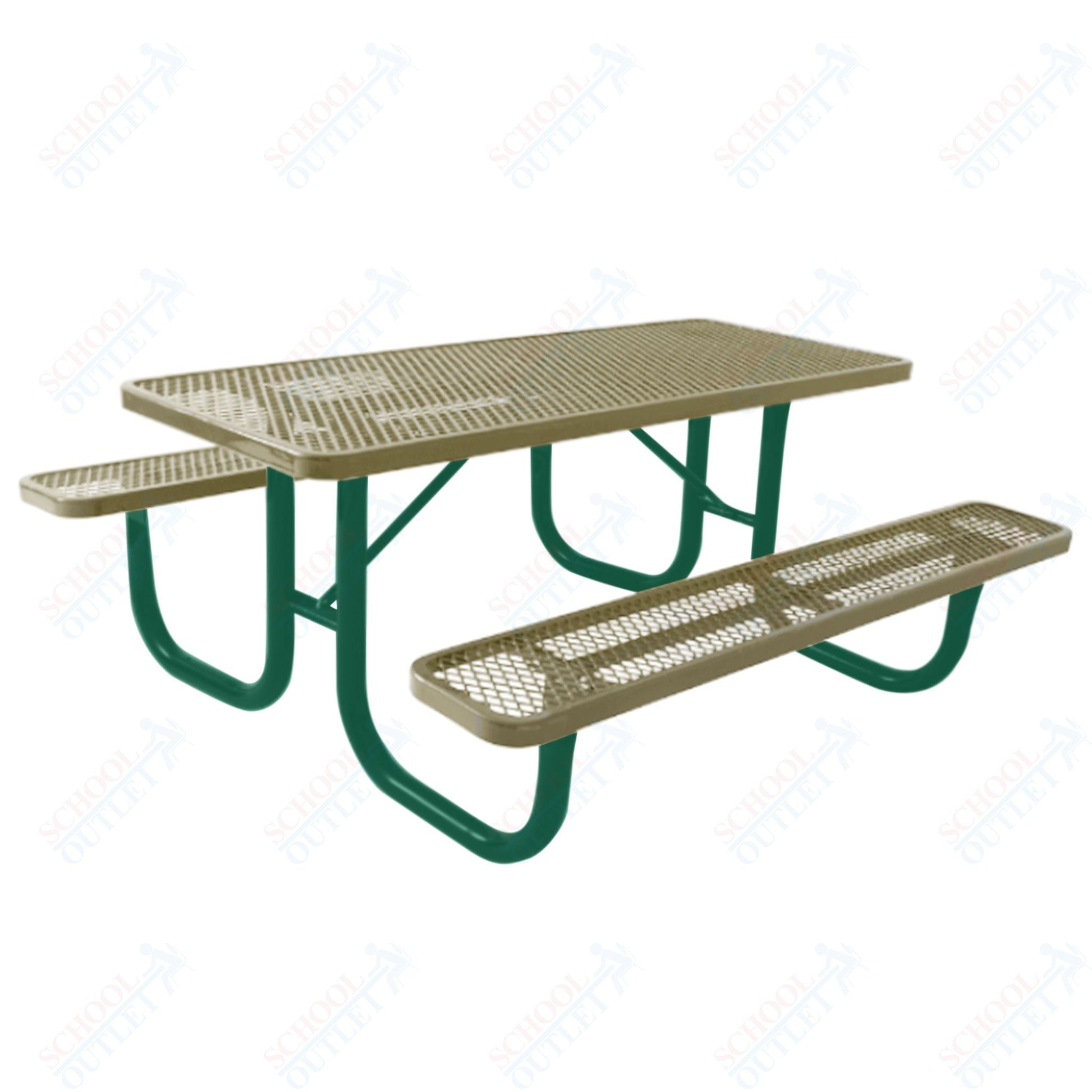 UltraPlay 4' Extra Heavy - Duty Rectangular Outdoor Picnic Table - SchoolOutlet