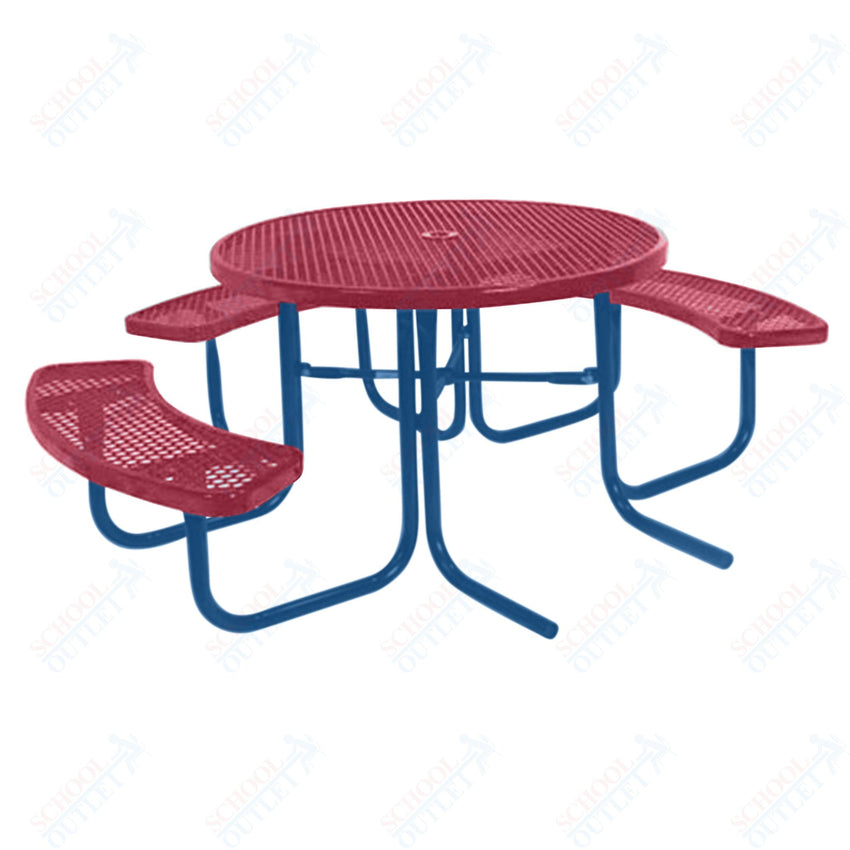 UltraPlay 46" ADA 3 - Seat Round Outdoor Picnic Table - SchoolOutlet