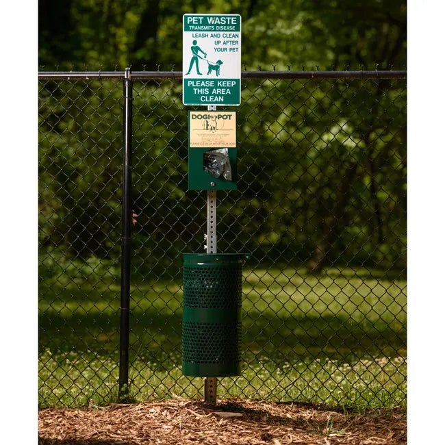 UltraPlay Dog Park Supplies All Aluminum Pet Waste Station (Playcore PLA-PBARK-467) - SchoolOutlet