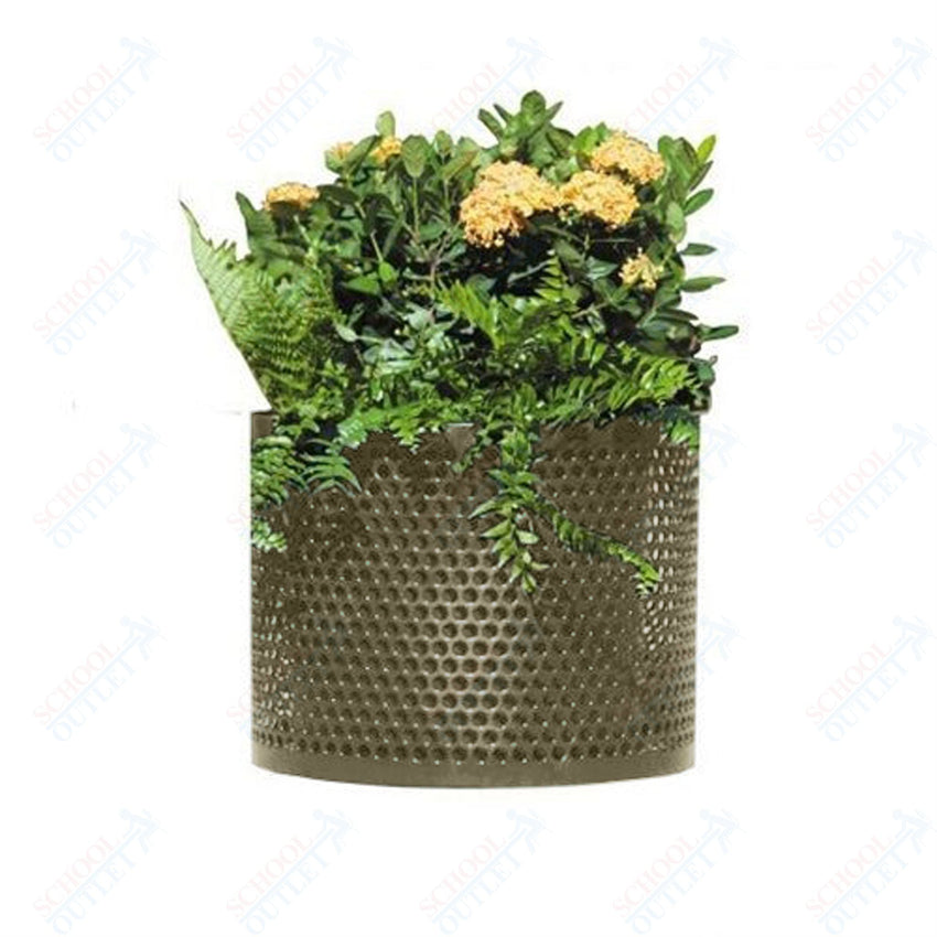 Ultrasite Outdoor Metal Planter - 24" Round X 18" High - SchoolOutlet