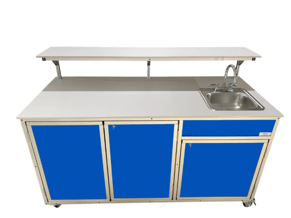 Food Service Cart with Portable Sink PLUS Serving Shelf (FSC - 002) - SchoolOutlet