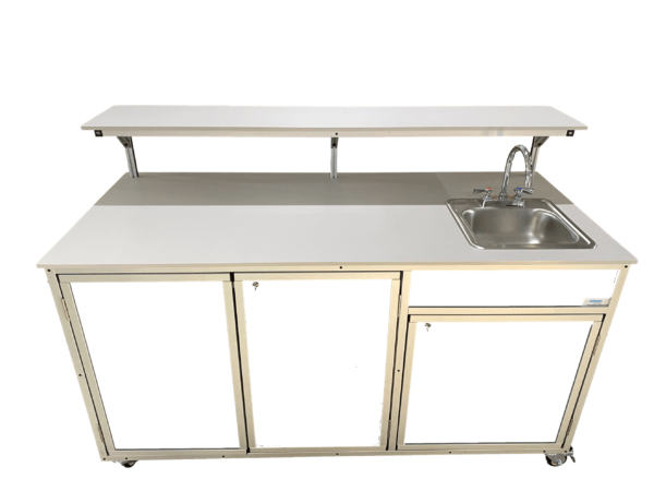 Food Service Cart with Portable Sink PLUS Serving Shelf (FSC - 002) - SchoolOutlet