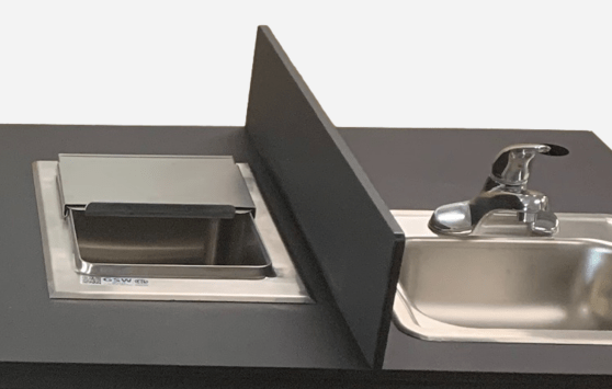 Food Service Cart with Portable Sink PLUS Serving Shelf (FSC - 002) - SchoolOutlet