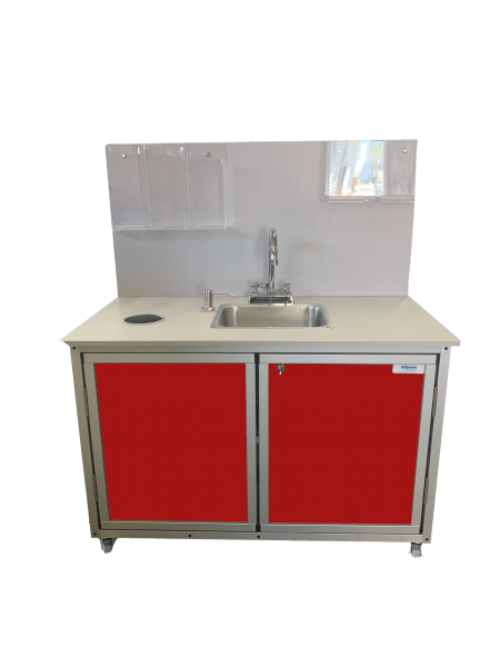 Sanitizing Station with Portable Sink for Toddlers 25" High (HWS - 006) - SchoolOutlet