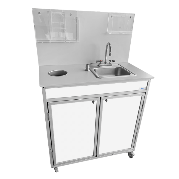 Self Contained Sanitizing Station with 10" Deep Basin Portable Sink (HWS - 009) - SchoolOutlet