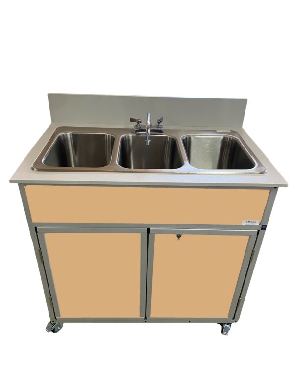 Self Contained Three 10" Deep Basins Portable Sink (NS - 003) - SchoolOutlet