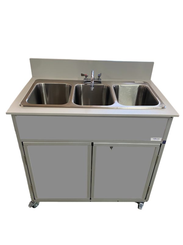 Self Contained Three 10" Deep Basins Portable Sink (NS - 003) - SchoolOutlet