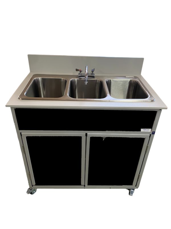 Self Contained Three 10" Deep Basins Portable Sink (NS - 003) - SchoolOutlet