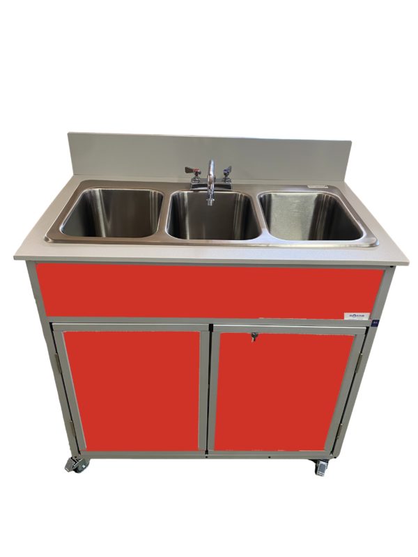 Self Contained Three 10" Deep Basins Portable Sink (NS - 003) - SchoolOutlet