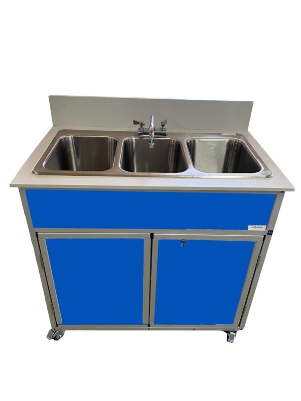 Self Contained Three 10" Deep Basins Portable Sink (NS - 003) - SchoolOutlet