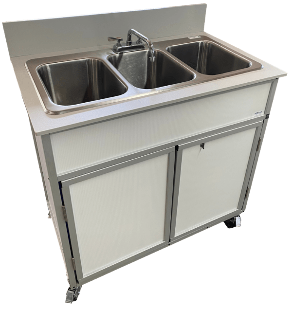 Self Contained Three 10" Deep Basins Portable Sink (NS - 003) - SchoolOutlet