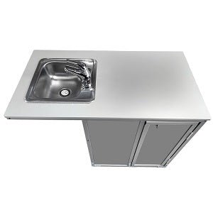 Single 6" Deep Basin Portable NSF Certified Sink with SS Countertop (NS - 009SS) - SchoolOutlet