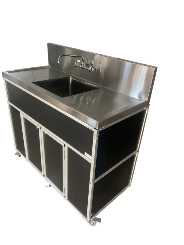 Commercial Single 12" Deep Basin w/Two Drainboards (PSE - 2001LA) - SchoolOutlet