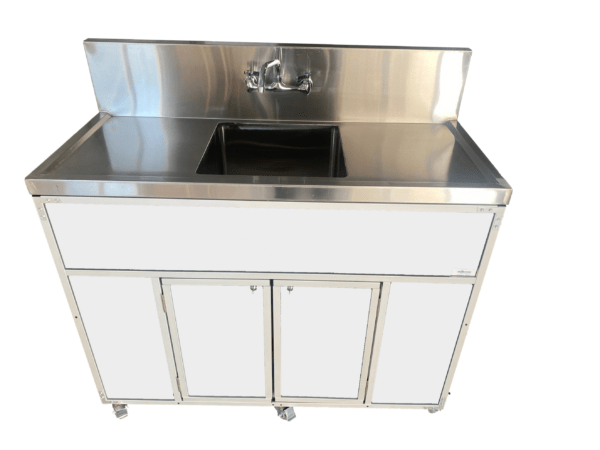 Commercial Single 12" Deep Basin w/Two Drainboards (PSE - 2001LA) - SchoolOutlet