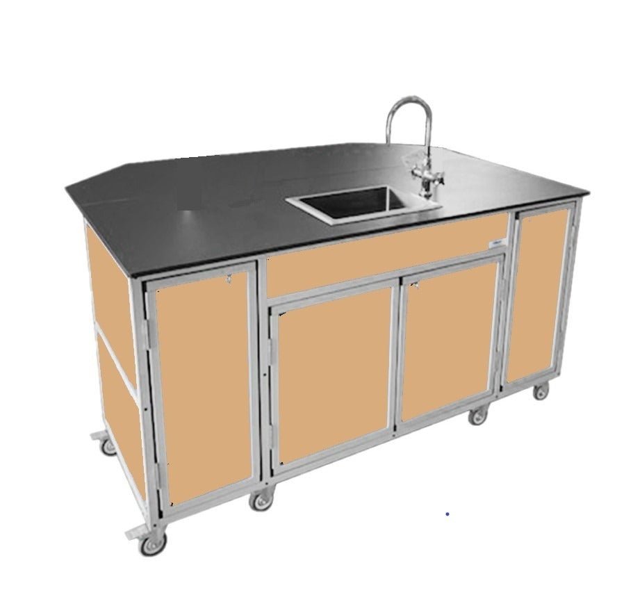 Portable Science Lab Workstation with Portable Sink PLUS Storage (PSE - 2042) - SchoolOutlet