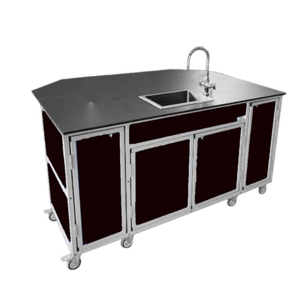 Portable Science Lab Workstation with Portable Sink PLUS Storage (PSE - 2042) - SchoolOutlet