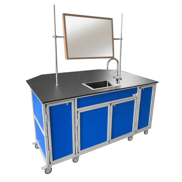 Portable Science Lab Workstation with Portable Sink PLUS Storage (PSE - 2042) - SchoolOutlet