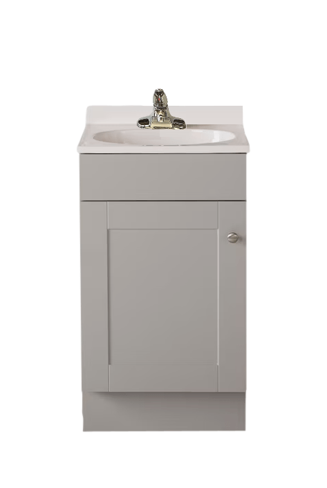 Wood Cabinet with Cultured Marble Top Portable Sink (Maple or White) (PSW - 009A) - SchoolOutlet