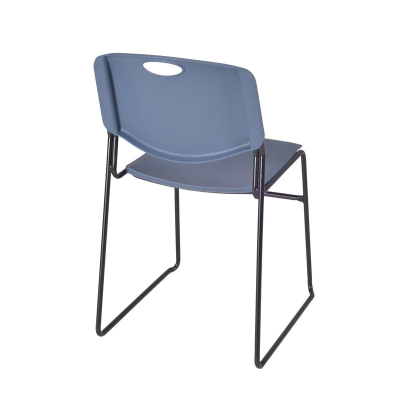 Regency Zeng Ultra Compact Metal Frame Armless Stackable Chair (Pack of 8) - SchoolOutlet