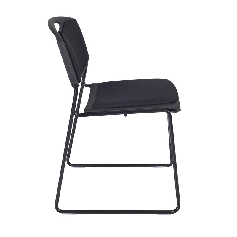 Regency Zeng Padded Support Stack Chair - Black (Pack of 4) - SchoolOutlet