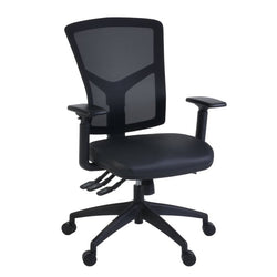 Regency Cosmo Ergonomic Mesh High-Back Multi-Function 3-Paddle Task Chair with Arms (5110BK)