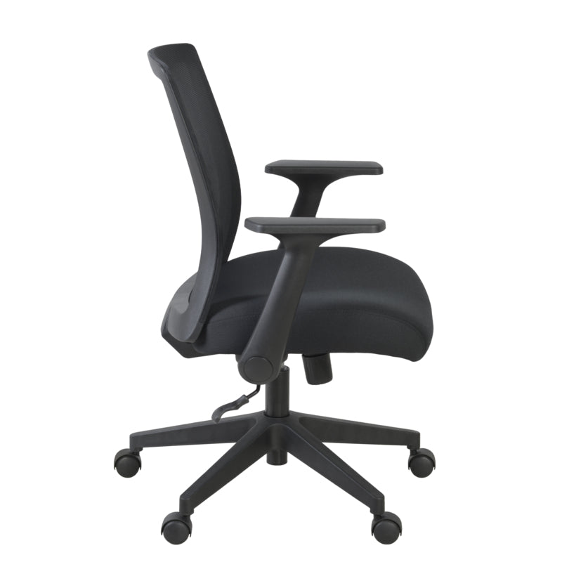 Regency Squire Ergonomic Task Mesh Office Swivel Chair with Flip Up Arms (5401BK) - SchoolOutlet