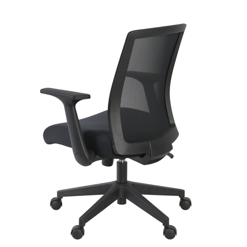 Regency Squire Ergonomic Task Mesh Office Swivel Chair with Flip Up Arms (5401BK) - SchoolOutlet