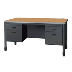 Regency Mesa Steel Double Pedestal Teacher's Office Desk 60" x 30" (66266DPMO)