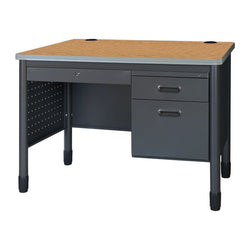 Regency Mesa Steel Single Pedestal Teacher's Office Desk with Center Drawer 48" x 30" (66348SPCDMO)