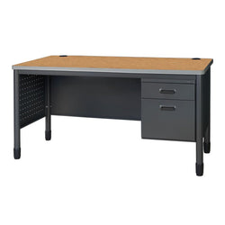 Regency Mesa Steel Single Pedestal Teacher's Office Desk with 60" x 30" (66366SPMO)