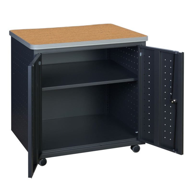 Regency Mesa Steel Mobile Locking Utility/Fax/Copy Table 30" X 23.25" (66746SCMO) - SchoolOutlet