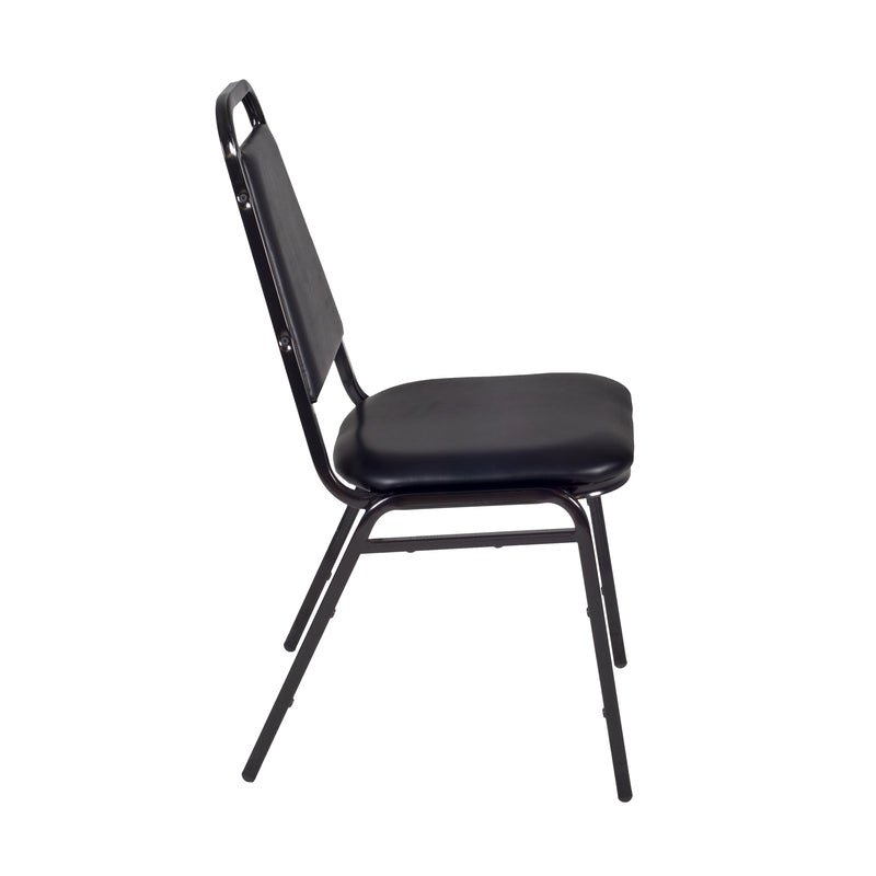 Regency Dining Cushioned Restaurant Stackable Chair (Pack of 40) - Black - SchoolOutlet