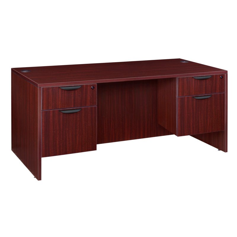 Regency Legacy 60 x 30 in. Office Desk with Double Pedestal Drawer Unit - SchoolOutlet