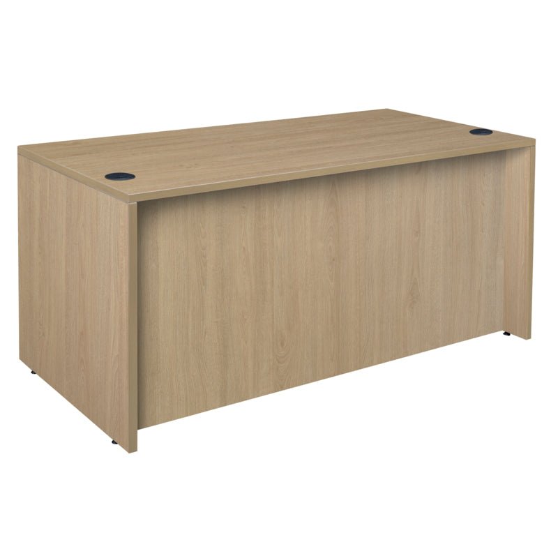 Regency Legacy 60 x 30 in. Office Desk with Double Pedestal Drawer Unit - Noble Oak - SchoolOutlet