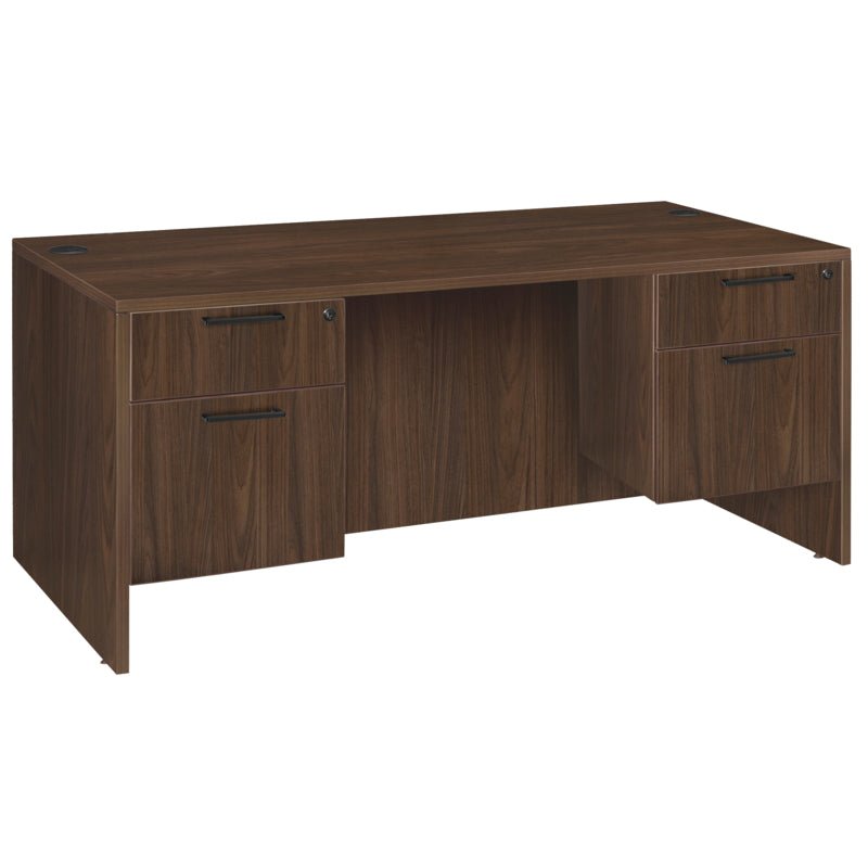 Regency Legacy 66 x 30 in. Office Desk with Double Pedestal Drawer Unit - SchoolOutlet