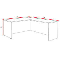 Regency Legacy 66 x 77 in. Executive L Desk Shell