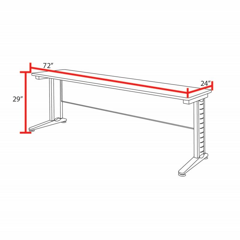 Regency Fusion 72 x 24 in. Seminar Training Table - SchoolOutlet