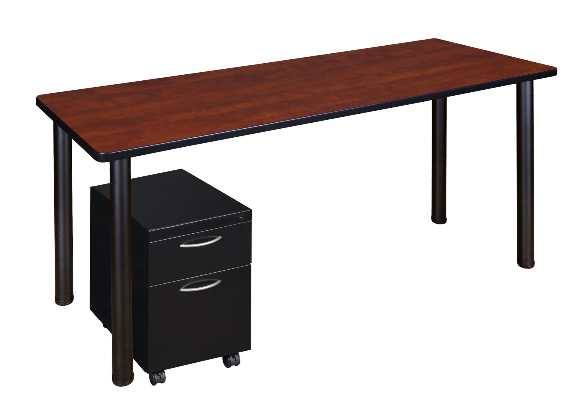 Regency Kee Office Desk Table with Mobile Pedestal Drawer (60"W x 24"D) - SchoolOutlet