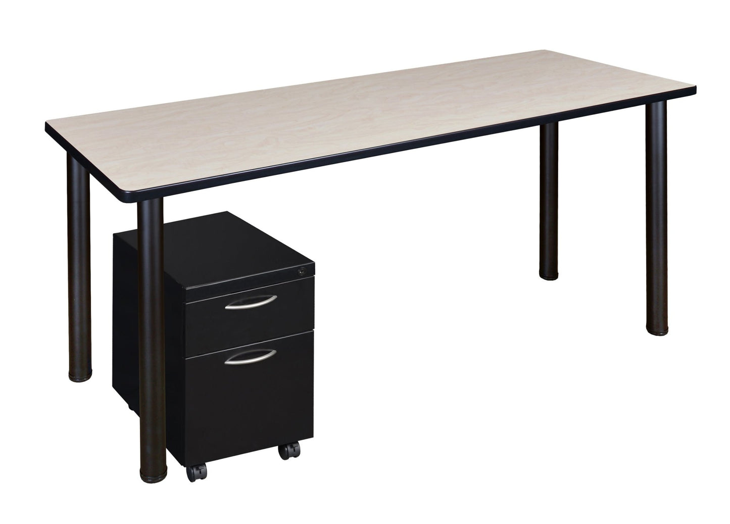 Regency Kee Office Desk Table with Mobile Pedestal Drawer (60"W x 24"D) - SchoolOutlet