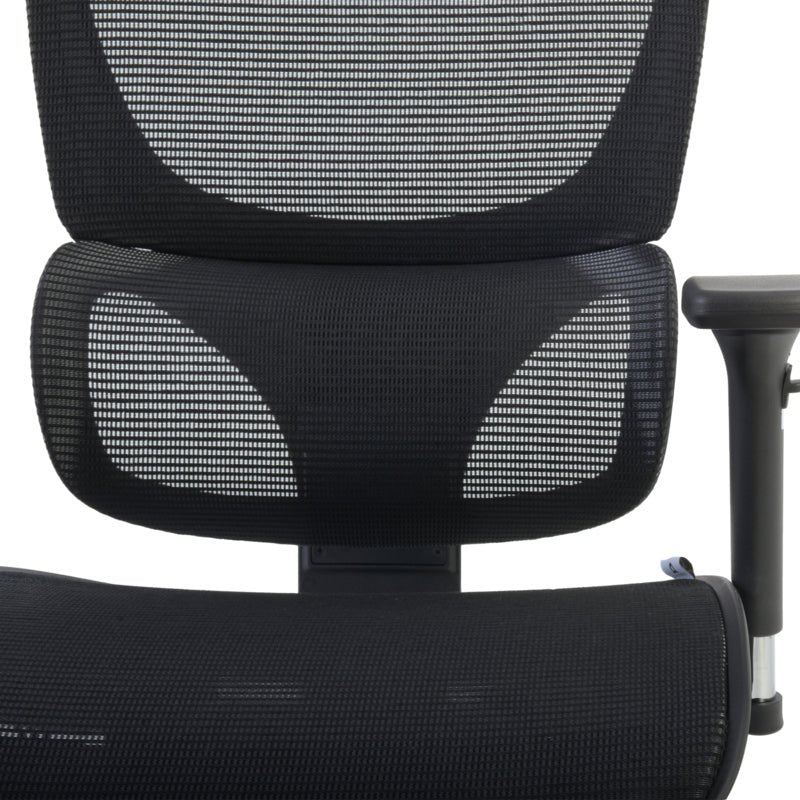 Regency Omega Mesh O - 2 Tech Ergonomic Management Office Chair with Headrest/Adjustable Lumbar Support (OMG002BK) - SchoolOutlet