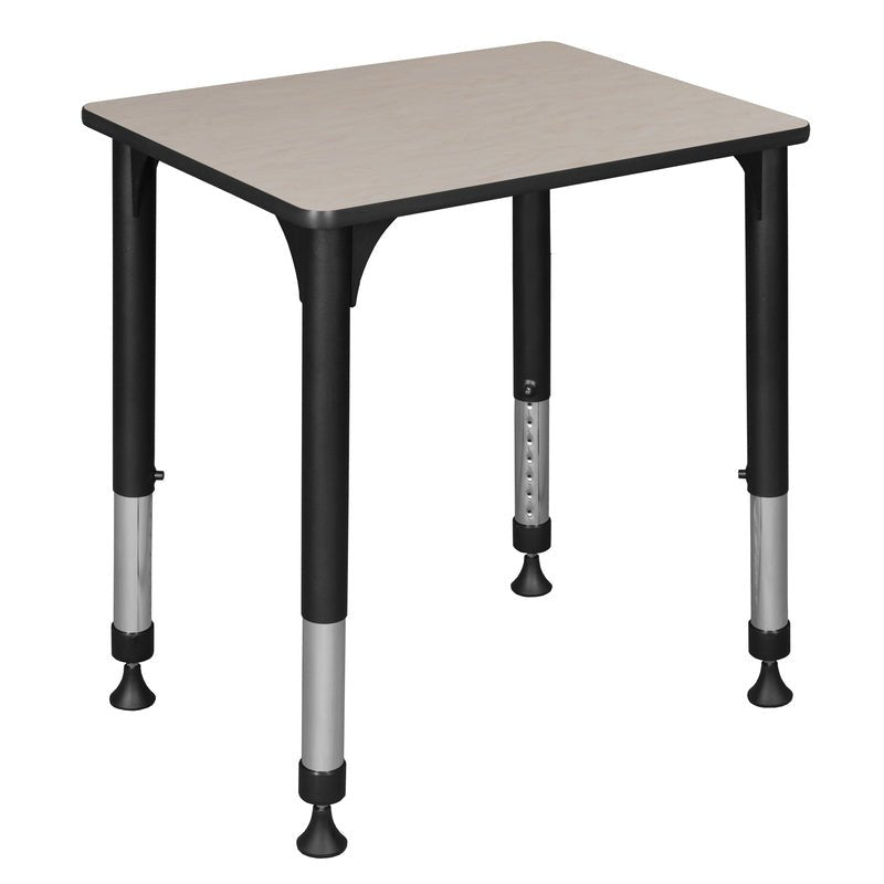 Regency 18.5 x 26 in Rectangle Height Adjustable Classroom School Desk - SchoolOutlet