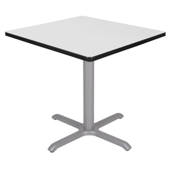 Regency Cain 30 in. Small Square X-Base Breakroom Table