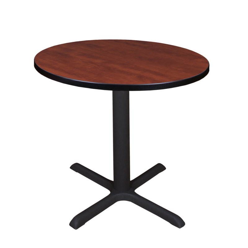 Regency Cain 30 in. Small Round X - Base Breakroom Table - SchoolOutlet