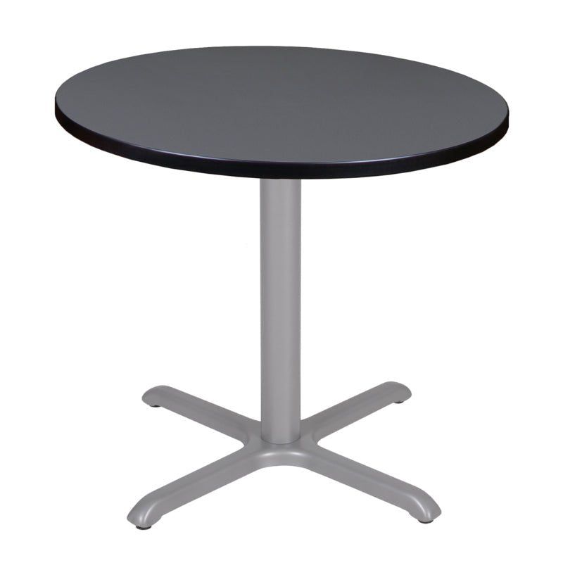 Regency Cain 30 in. Small Round X - Base Breakroom Table - SchoolOutlet