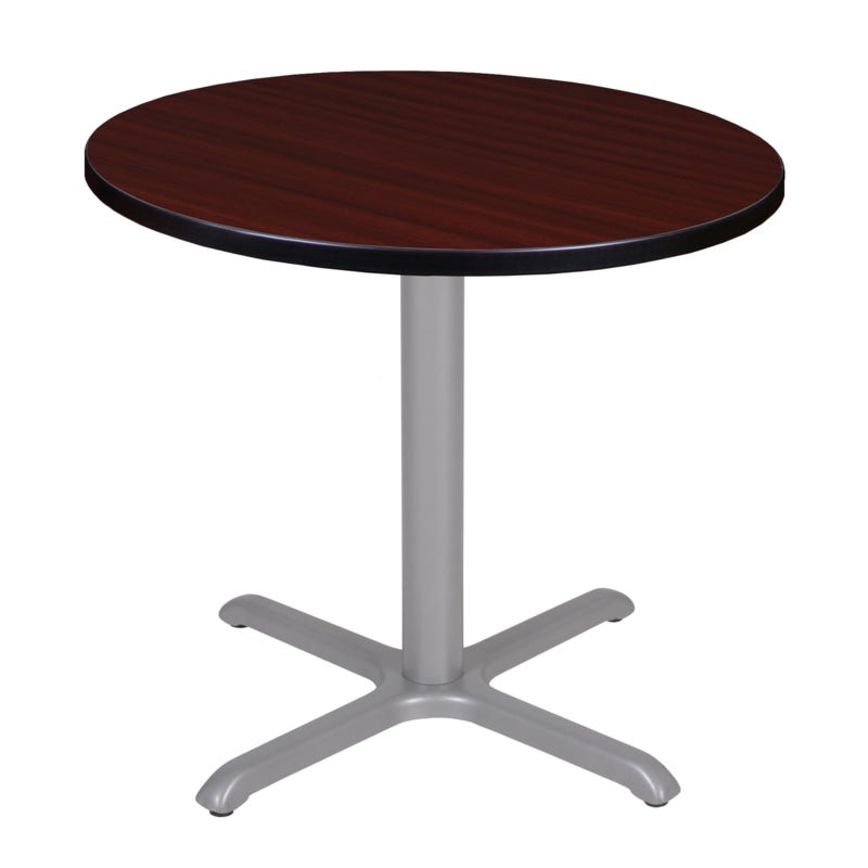 Regency Cain 30 in. Small Round X - Base Breakroom Table - SchoolOutlet