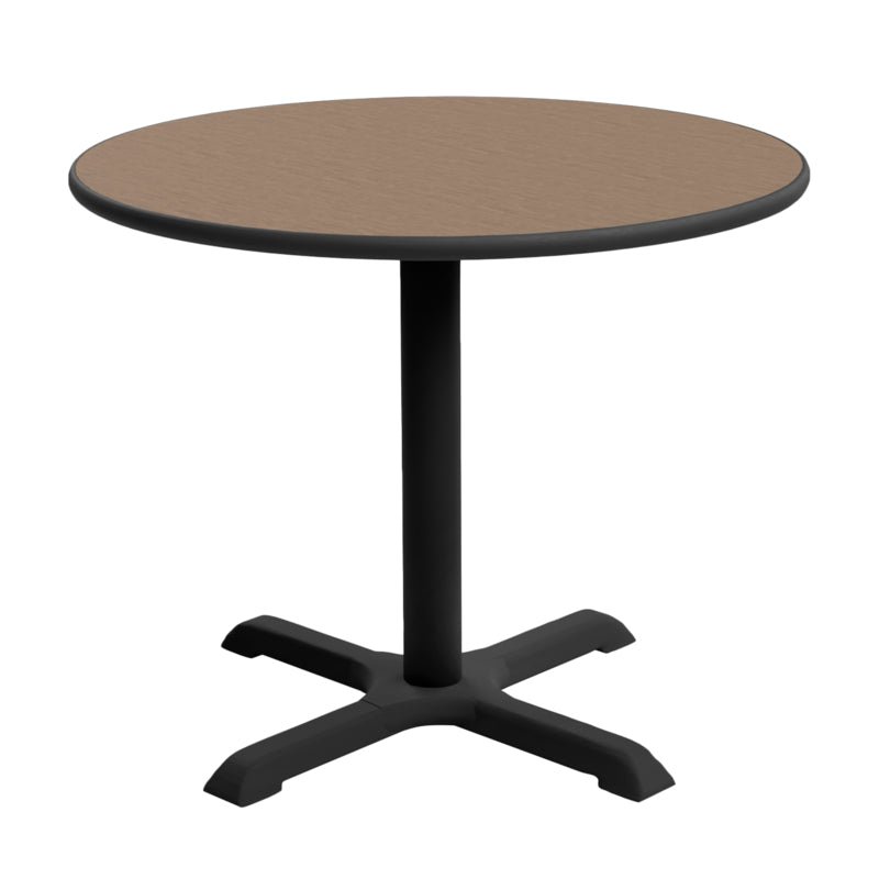 Regency Cain 30 in. Small Round X - Base Breakroom Table - SchoolOutlet