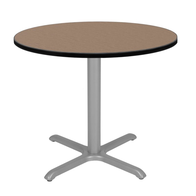 Regency Cain 30 in. Small Round X - Base Breakroom Table - SchoolOutlet