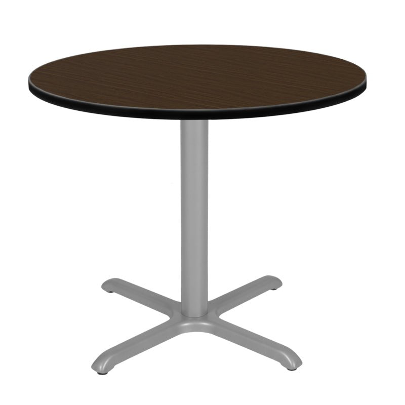 Regency Cain 30 in. Small Round X - Base Breakroom Table - SchoolOutlet