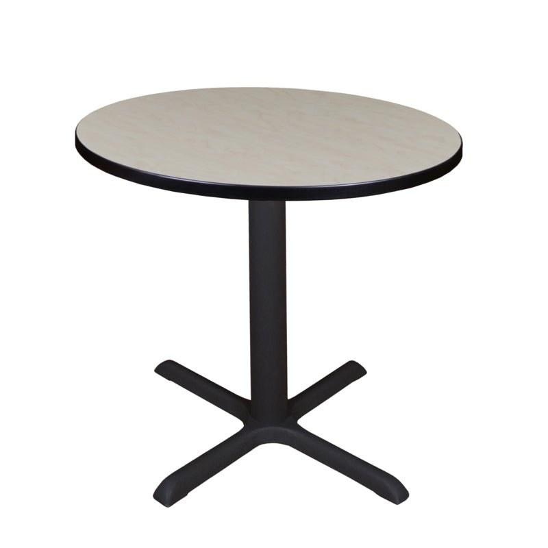 Regency Cain 30 in. Small Round X - Base Breakroom Table - SchoolOutlet